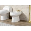 Kingston Brass ThreeHandle Bidet Faucet, Brushed Brass KB327KL